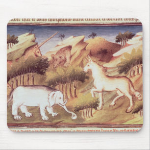 Mythical animals in the wilderness mouse pad