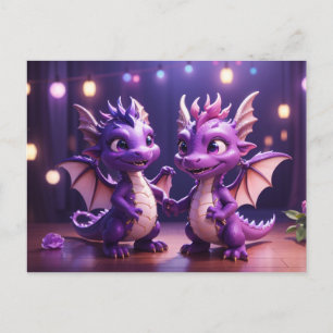 *~* Mythical AP48 PHOTO Invite Dragon Dino Disco Postcard