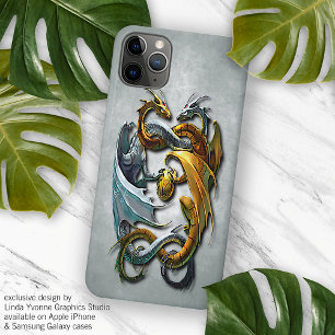 Mythical Celtic Dragons Fantasy Tattoo Art iPhone Case