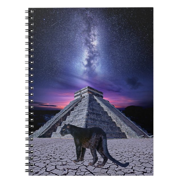 Mythical Chichén Itzá Panther | Galaxy Notebook (Front)