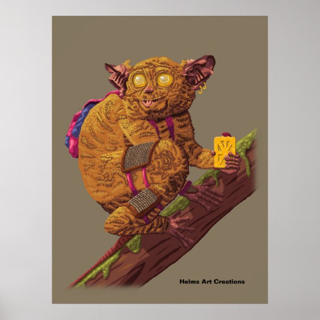 Mythical Creature Forest Primate Fantasy Art Image Poster (Front)