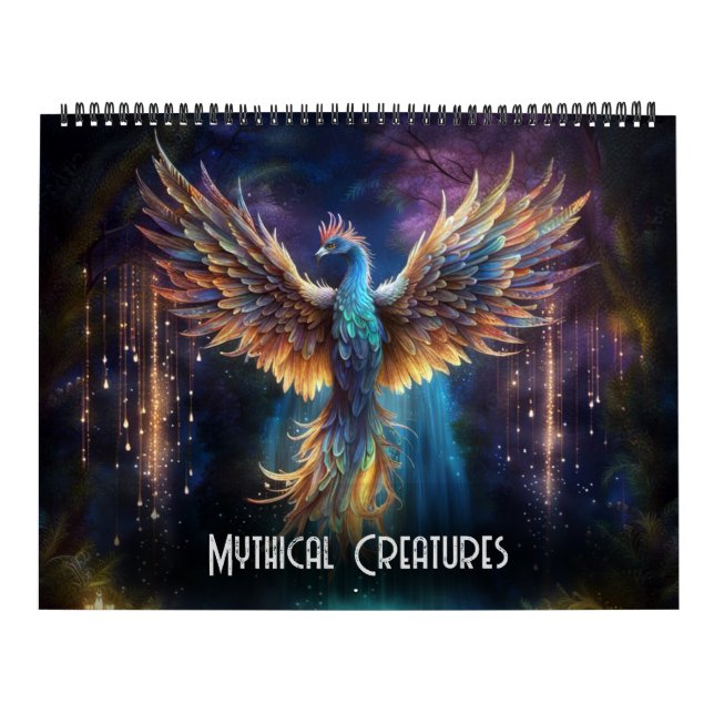 Mythical Creatures by Ivy and Bat Goth Art  Calendar (Cover)