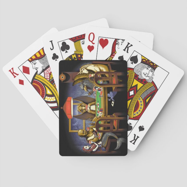 Mythical Creatures Playing Poker Cards (Back)