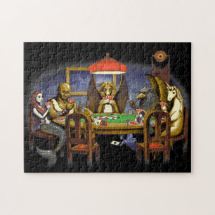 Mythical Creatures Playing Poker Jigsaw Puzzle