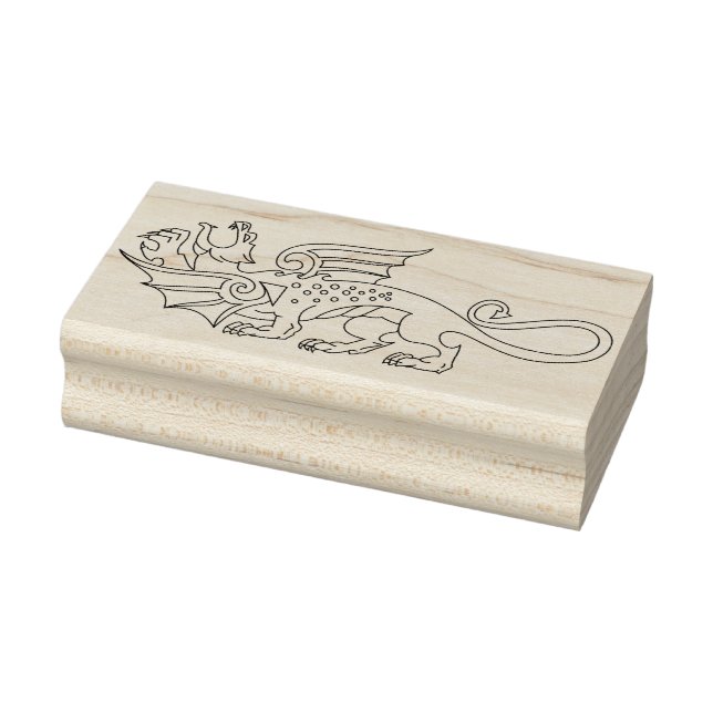 mythical dragon art stamp (Stamp)