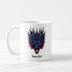 Mythical Dragon Custom Name Coffee Mug