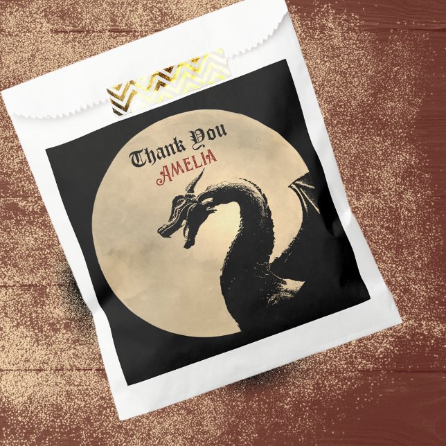 Mythical Dragon Personalised  Favour Bag (Creator Uploaded)