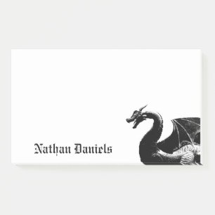 Mythical Dragon Personalised Post-it Notes