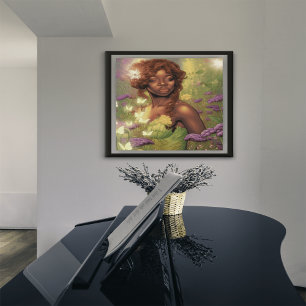 Mythical Enchantment of Black Beauty Poster