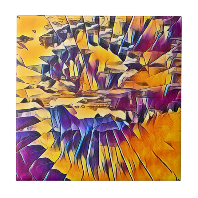 MYTHICAL FANTASY ABSTRACT   CERAMIC TILE (Front)