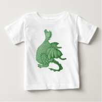 mythical fantasy creature cute green dragon