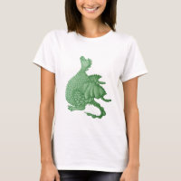 mythical fantasy creature cute green dragon