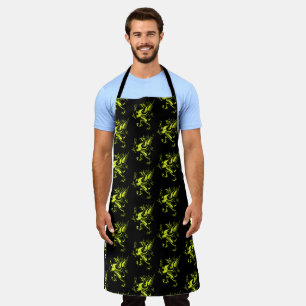 Mythical Fantasy Yellow Griffin Apron