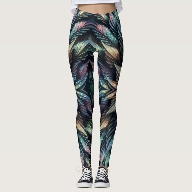 Mythical Feathers Leggings (Front)