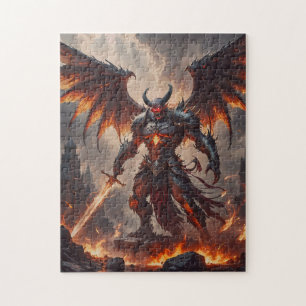 Mythical Fiery Demon Jigsaw Puzzle