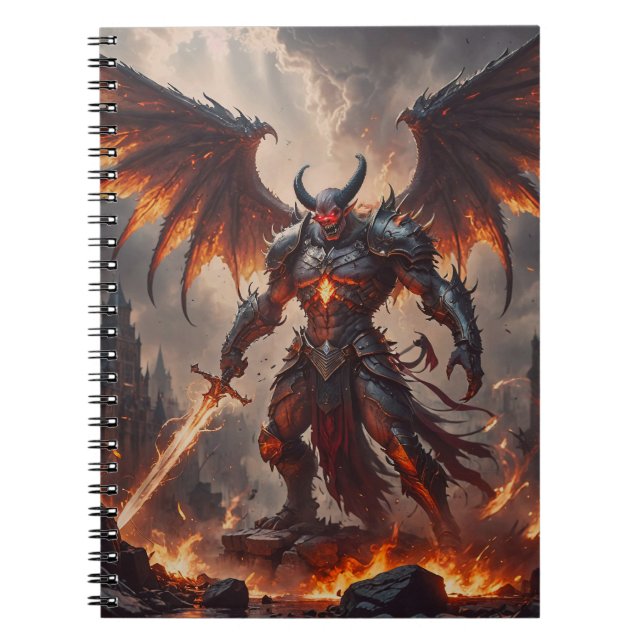 Mythical Fiery Demon Notebook (Front)