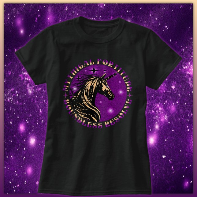 Mythical Fortitude, Boundless Resolve Unicorn T-Shirt (Creator Uploaded)