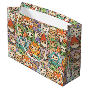 Mythical Friends Parade Cute Pastel Magic Large Gift Bag