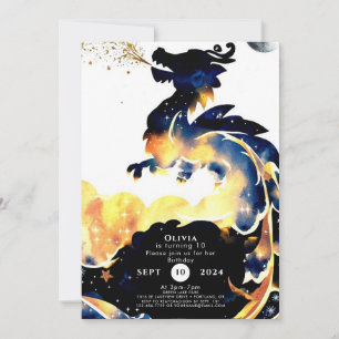Mythical Fun Dragon Birthday Invitation