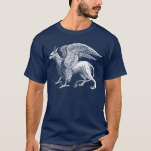 Mythical Griffin Vintage Fantasy Illustration boy T-Shirt