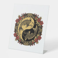Mythical Imperial Chinese Dragon Relief Round Orna