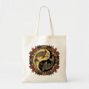 Mythical Imperial Chinese Dragon Relief Round Orna Tote Bag