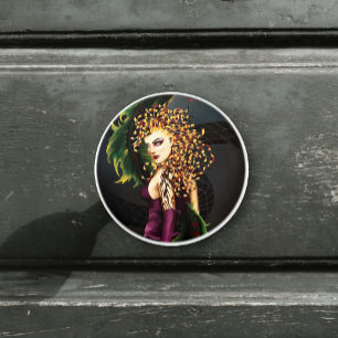 Mythical Medusa Greek Mythology Snake Gorgon Ceramic Knob