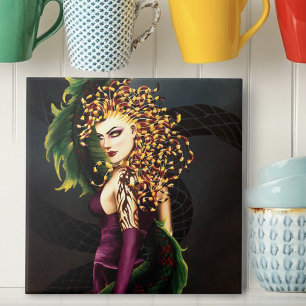 Mythical Medusa Greek Mythology Snake Gorgon Ceramic Tile