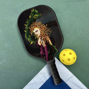 Mythical Medusa Greek Mythology Snake Gorgon Pickleball Paddle