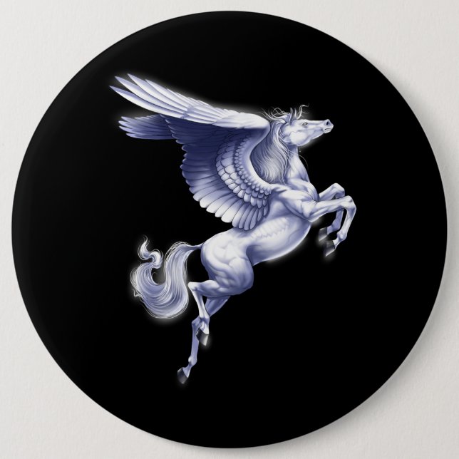 Mythical Pegasus 6 Cm Round Badge (Front)