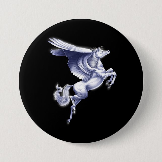 Mythical Pegasus 7.5 Cm Round Badge (Front)