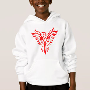 Mythical Phoenix Bird Rising Logo (Red)