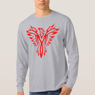 Mythical Phoenix Bird Rising Logo (Red) T-Shirt