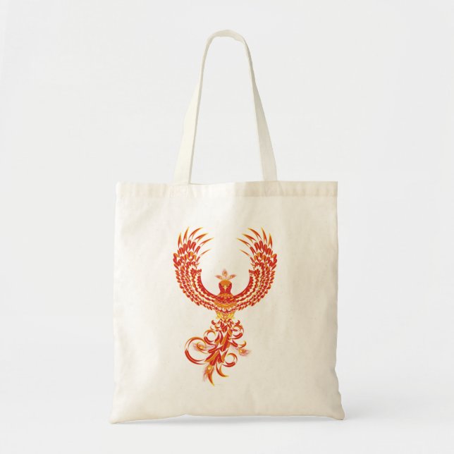Mythical Phoenix Bird Tote Bag (Front)