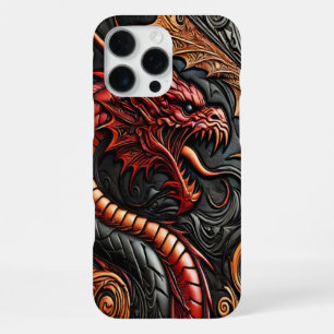 Mythical Red Dragon Display iPhone 16 Pro Max Case