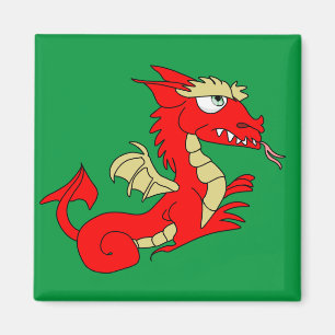Mythical Red Wyvern Magnet