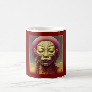 Mythical Reptilian Princess In Her Finery Coffee Mug