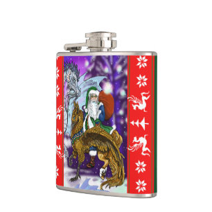 Mythical Santa Claus Hip Flask