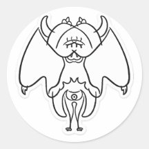 Mythical Shadow Kageko Fantasy Creature Sticker