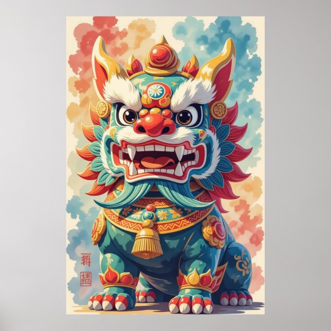 Mythical Shisa Poster (Front)