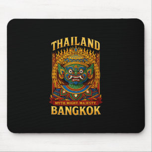 Mythical Thai Demon Ngkok Fire Mask Art Souvenir T Mouse Pad