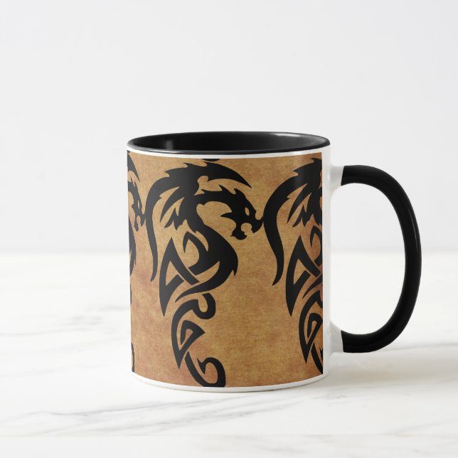 Mythical Tribal Dragon, Year of the Dragon Design Mug (Right)