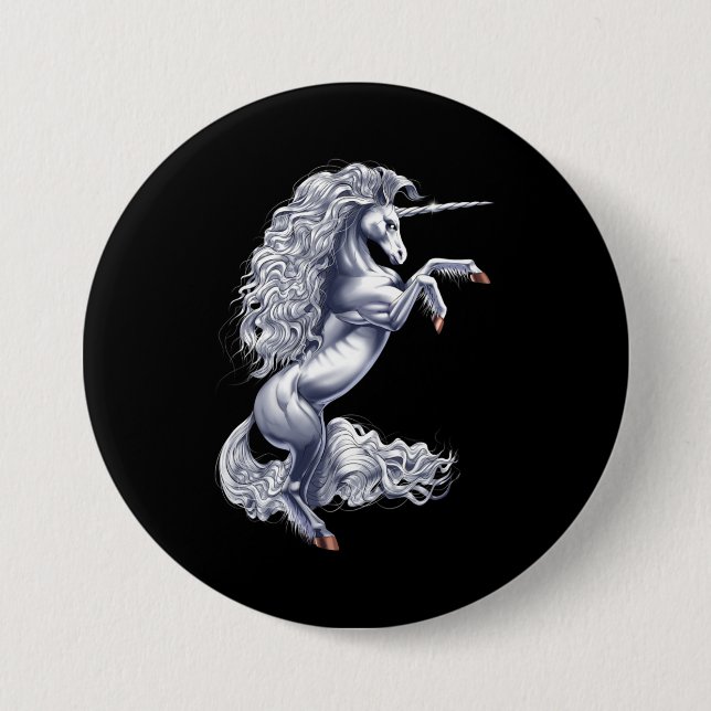 Mythical Unicorn 7.5 Cm Round Badge (Front)