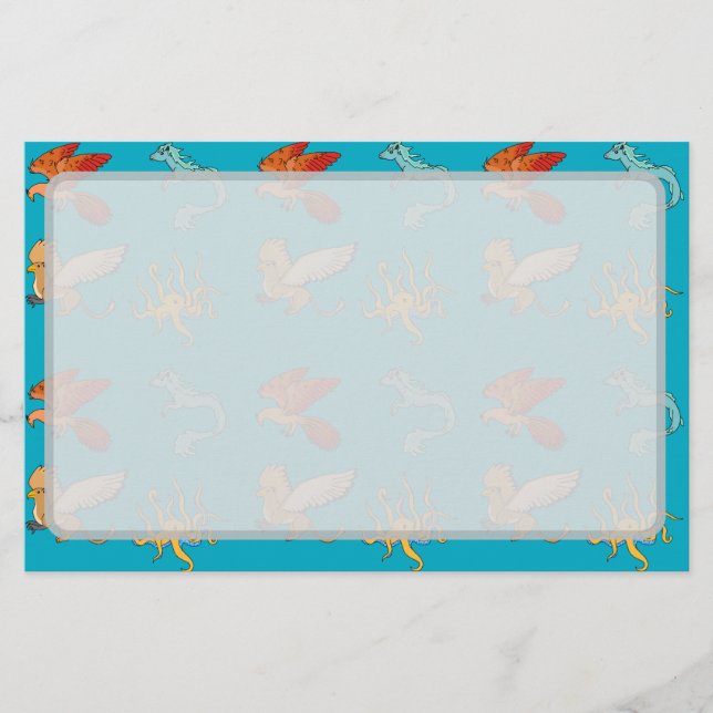 Mythological creatures stationery (Front)