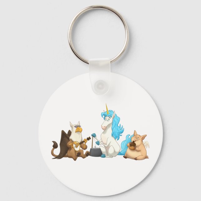 Mythological Jug Band Keychain (Front)