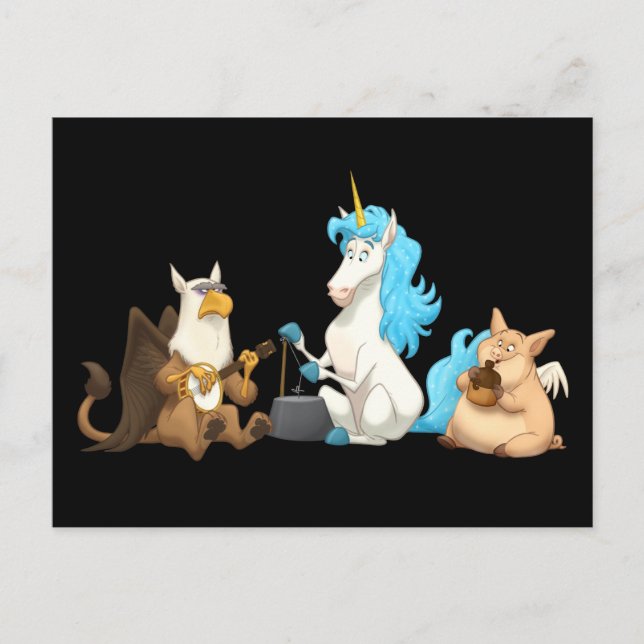 Mythological Jug Band Postcard (Front)