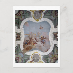 Mythological Scene with the Zodiac (fresco) Postcard
