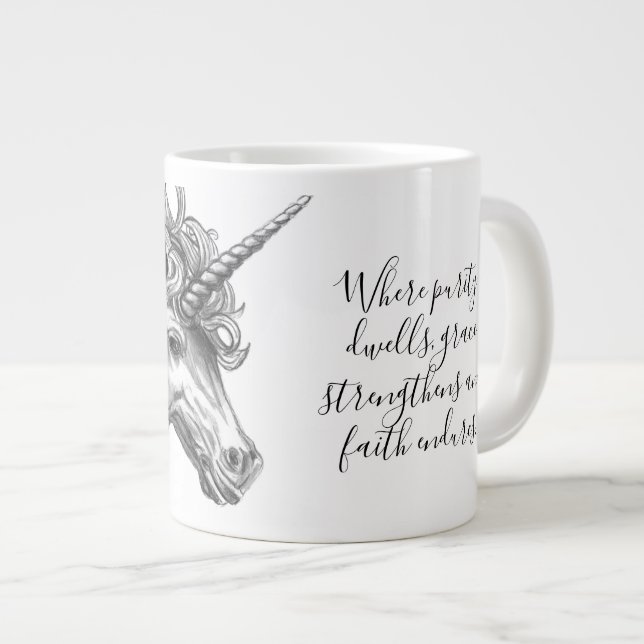 Mythological Unicorn Mug (Front Right)
