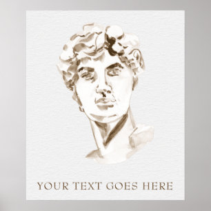 *~*  Mythology DAVID AP45 Greek God Faith Poster