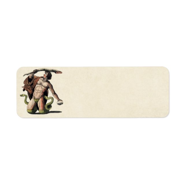 Mythology Educational Plate Return Address Label (Front)